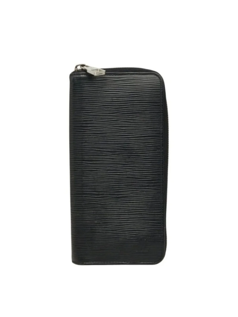 Louis Vuitton Epi Zippy Wallet Vertical Zip Around Noir Black Leather